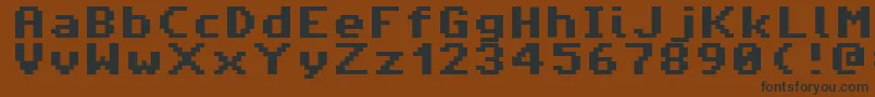 Шрифт AmigaForeverPro – чёрные шрифты на коричневом фоне