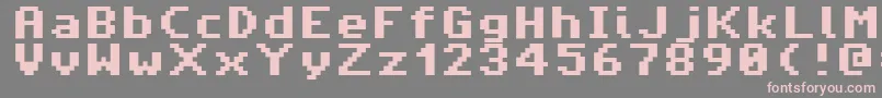 AmigaForeverPro Font – Pink Fonts on Gray Background