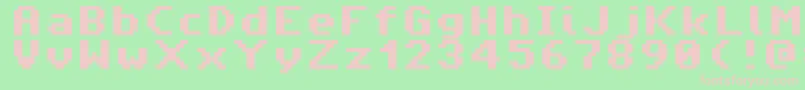 AmigaForeverPro Font – Pink Fonts on Green Background