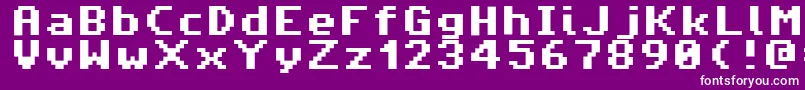AmigaForeverPro Font – White Fonts on Purple Background