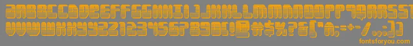Forcemajeurechrome Font – Orange Fonts on Gray Background