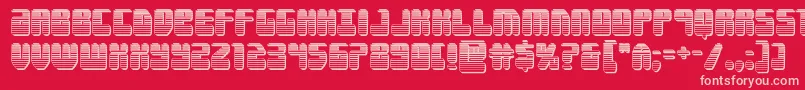 Forcemajeurechrome Font – Pink Fonts on Red Background