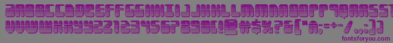 Forcemajeurechrome Font – Purple Fonts on Gray Background