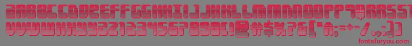 Forcemajeurechrome Font – Red Fonts on Gray Background
