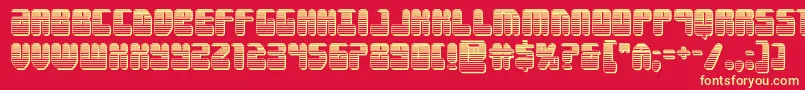 Forcemajeurechrome Font – Yellow Fonts on Red Background