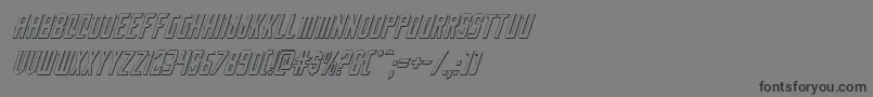 Nemenforcer3Dital Font – Black Fonts on Gray Background