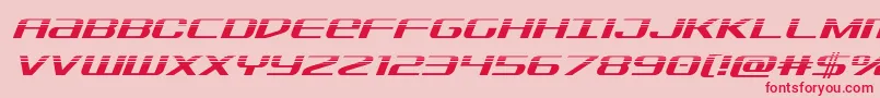 Sdfhalfital Font – Red Fonts on Pink Background