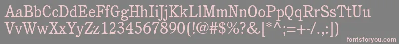 PerspectiveSsi Font – Pink Fonts on Gray Background