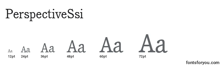 PerspectiveSsi Font Sizes