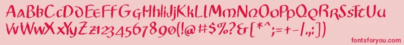 fuente VitalisBold – Fuentes Rojas Sobre Fondo Rosa