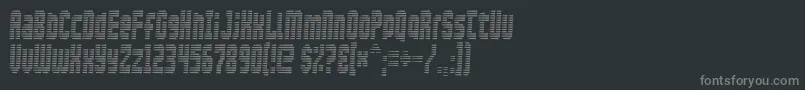 フォントMaxis – 黒い背景に灰色の文字