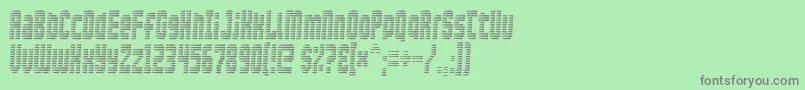 fuente Maxis – Fuentes Grises Sobre Fondo Verde