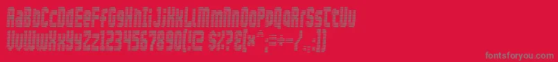 Maxis Font – Gray Fonts on Red Background