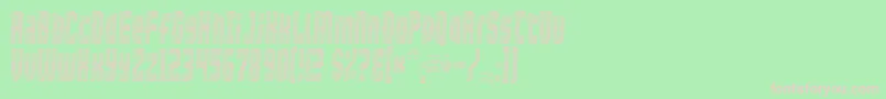 Maxis Font – Pink Fonts on Green Background
