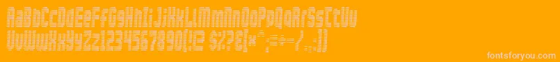 Maxis Font – Pink Fonts on Orange Background