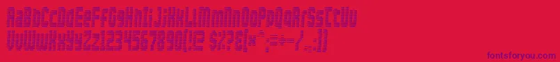 Maxis Font – Purple Fonts on Red Background