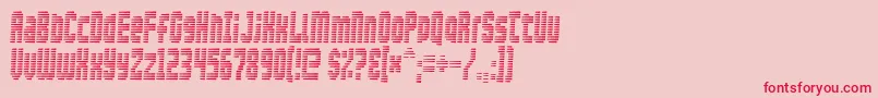 Maxis Font – Red Fonts on Pink Background