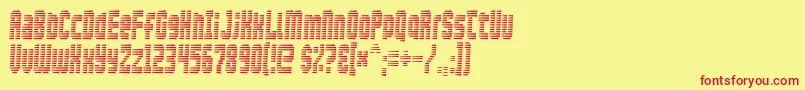Шрифт Maxis – красные шрифты на жёлтом фоне