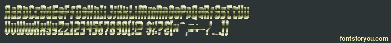 Maxis Font – Yellow Fonts on Black Background