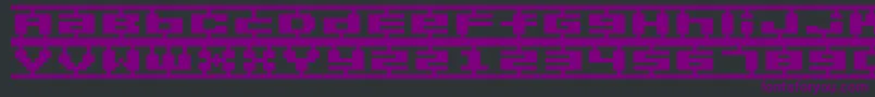 BmPlamoA9-Schriftart – Violette Schriften auf schwarzem Hintergrund