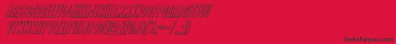 Grendelsmotheroutital Font – Black Fonts on Red Background