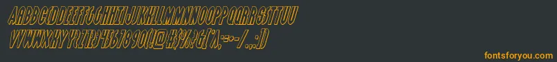 Grendelsmotheroutital Font – Orange Fonts on Black Background