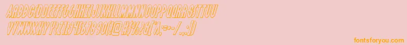 Grendelsmotheroutital Font – Orange Fonts on Pink Background