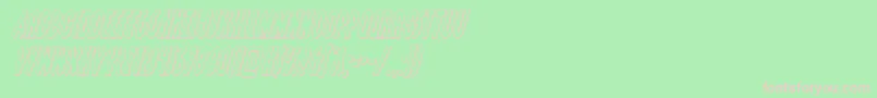 Grendelsmotheroutital Font – Pink Fonts on Green Background