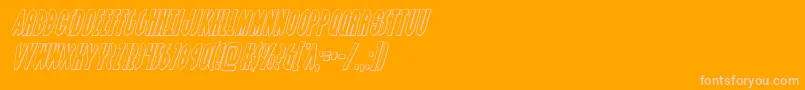 Grendelsmotheroutital Font – Pink Fonts on Orange Background