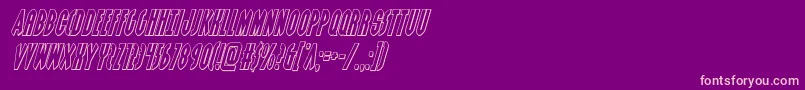 Grendelsmotheroutital Font – Pink Fonts on Purple Background