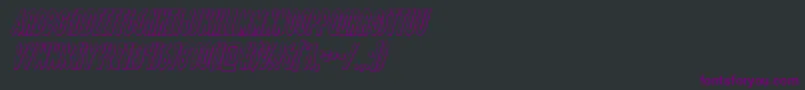 Grendelsmotheroutital Font – Purple Fonts on Black Background
