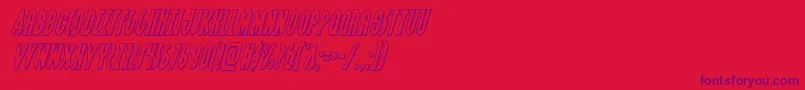 Grendelsmotheroutital Font – Purple Fonts on Red Background
