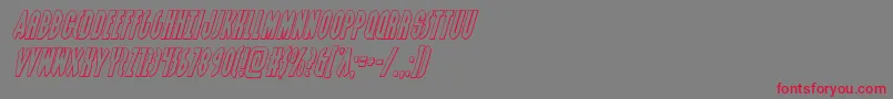 Grendelsmotheroutital Font – Red Fonts on Gray Background