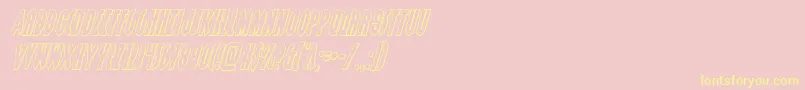 Grendelsmotheroutital Font – Yellow Fonts on Pink Background