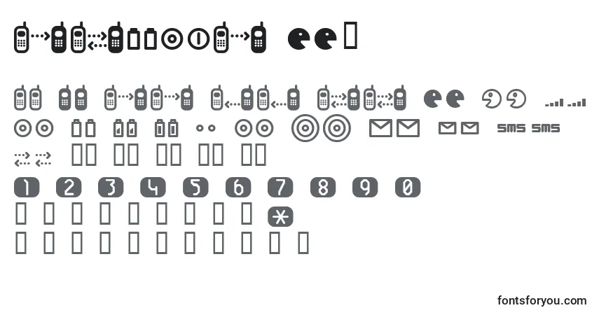Schriftart Cellpic ffy – Alphabet, Zahlen, spezielle Symbole
