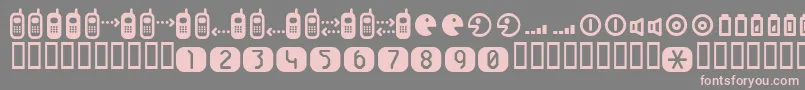 Cellpic ffy Font – Pink Fonts on Gray Background