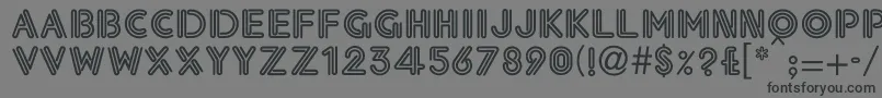 Шрифт EklekticNormal – чёрные шрифты на сером фоне