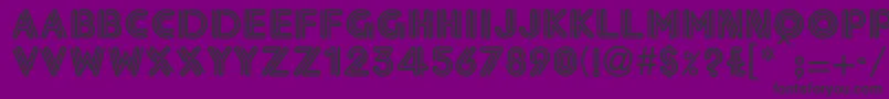 EklekticNormal Font – Black Fonts on Purple Background