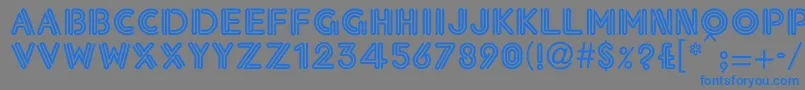 EklekticNormal Font – Blue Fonts on Gray Background