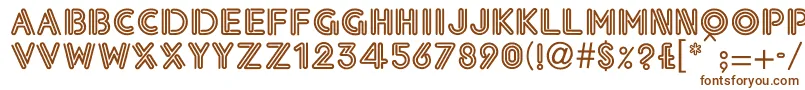 EklekticNormal Font – Brown Fonts on White Background