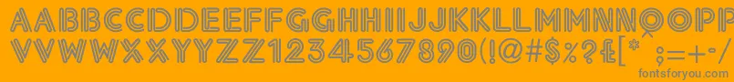 EklekticNormal Font – Gray Fonts on Orange Background