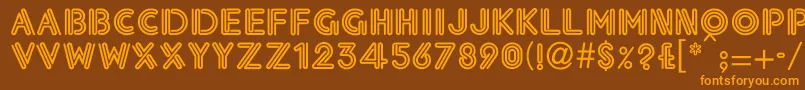 More about EklekticNormal Font EklekticNormal Font – Orange Fonts on Brown Background