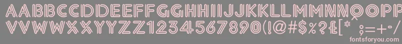 EklekticNormal Font – Pink Fonts on Gray Background
