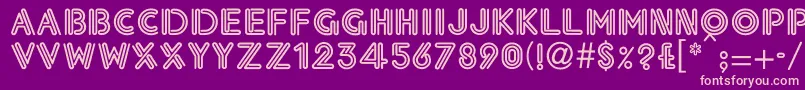 EklekticNormal Font – Pink Fonts on Purple Background