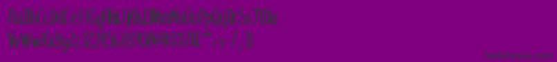 SummerflingMedium-Schriftart – Schwarze Schriften auf violettem Hintergrund