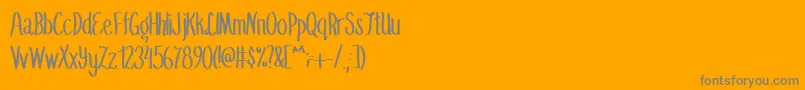 En savoir plus sur la police SummerflingMedium Police SummerflingMedium – polices grises sur fond orange