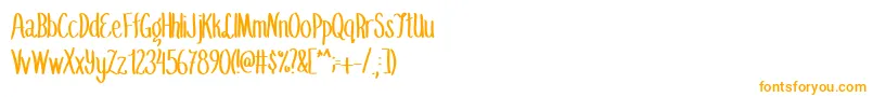 SummerflingMedium Font – Orange Fonts on White Background