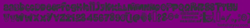 Peace Font – Black Fonts on Purple Background