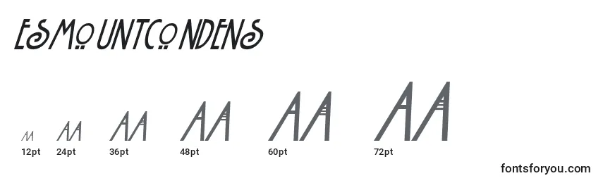 Размеры шрифта EsmountCondens