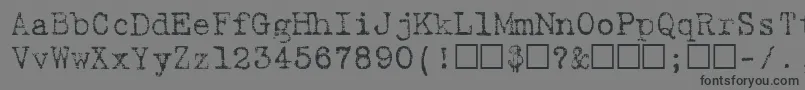 BatikRegular Font – Black Fonts on Gray Background